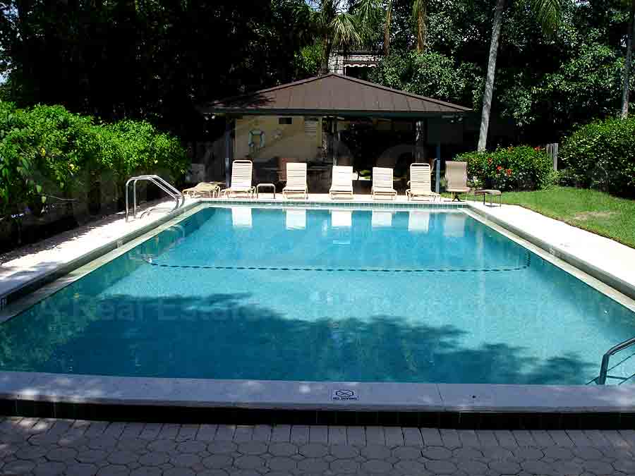 Olde Naples Villas Community Pool and Sun Deck Furnishings